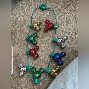 Light up Mickey Christmas necklace